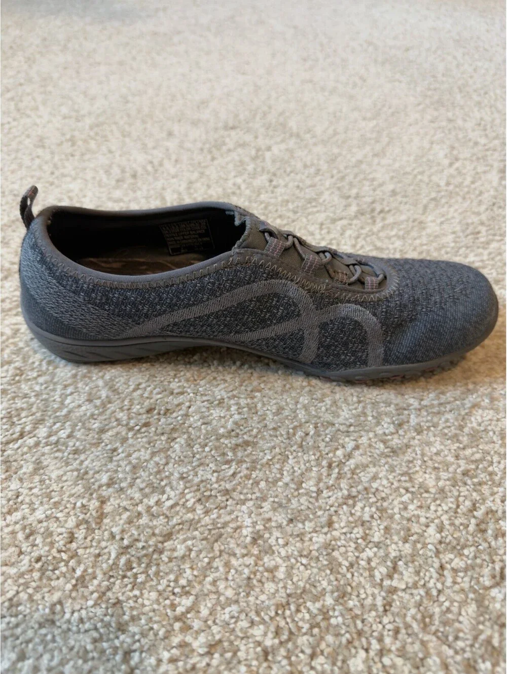 Skechers EZ Flex 3.0 Women's Size 9.5 Gray Memory Foam Slip On Walking Shoes